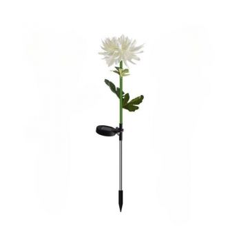 Lampa Solara LED tip Crizantema cu o floare pentru Gradina, Inaltime 80 cm, eMazing ieftina