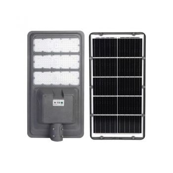 Lampa solara stradala eMazing, IP65, senzor de lumina, 510 LED-uri SMD, 5000 lm, gri