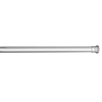 Bara extensibila pentru perdeaua de dus, Wenko, Chrome, 110 - 185 cm, 2 cm Ø, aluminiu, gri