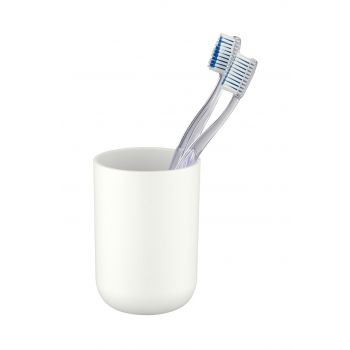 Suport pentru periute si pasta de dinti, Wenko, Brasil White, 7.3 x 10.3 cm, plastic, alb ieftina
