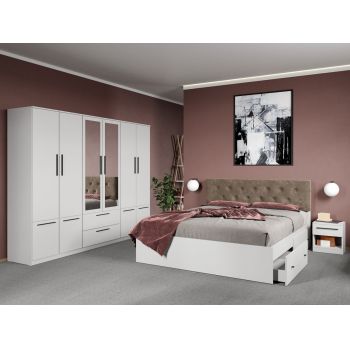 Set dormitor complet Alb - Madrid - C59