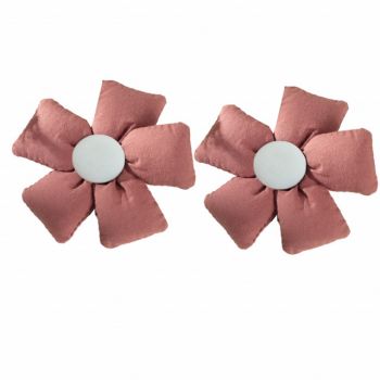 Set cordon de strangere Pufo Little Flower pentru draperie sau perdea cu magnet, 2 buc, roz ieftina