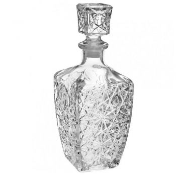 Sticla eleganta Pufo Graceful pentru bautura, lichior, whisky, 450 ml, transparent