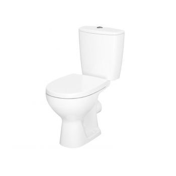 Set vas WC stativ Cersanit, Arteco New, Rimless cu rezervor si capac Soft-Close si Easy Off inclus la reducere