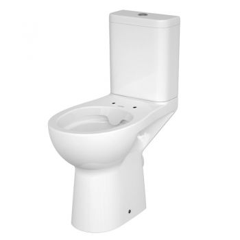 Set vas WC stativ Cersanit, Etiuda, cu rezervor, pentru persoanele cu dizabilitati, alb la reducere