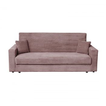 Canapea CORINNE LUX extensibila, 3 locuri, cu lada depozitare, roz pudra, 220x90x96 cm ieftina