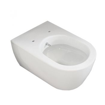 Vas WC suspendat, Hatria, Fusion, cu functie de bideu, 35,5 x 54 cm, alb la reducere