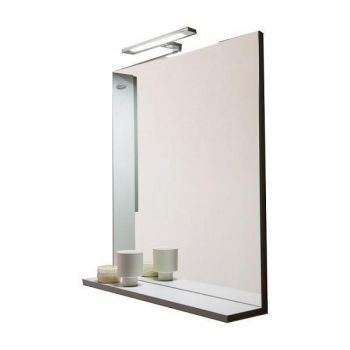 Oglinda dreptunghiulara Kolpasan, Lana II, gri, 80 x 70 cm ieftina