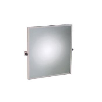 Oglinda de siguranta cu inclinare reglabila, Thermomat, 60,6 x 65,7 cm, alb la reducere