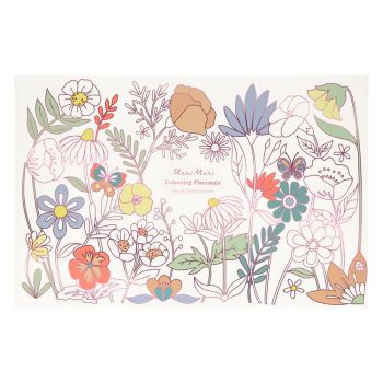 Suporturi pentru farfurii 8 buc. din hârtie 28x42.5 cm Butterflies & Flowers – Meri Meri