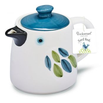 Ceainic alb-albastru din ceramică Forest Birds – Cooksmart ® ieftin