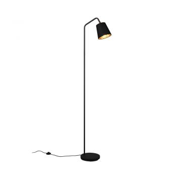 Lampadar negru cu abajur textil (înălțime 148 cm) Buddy – Trio