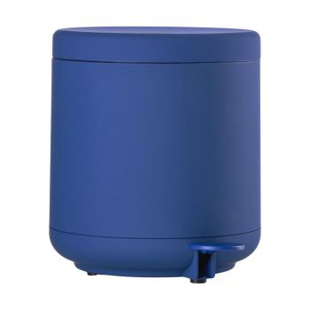 Coș de gunoi albastru cu pedală din plastic 4 l Ume – Zone ieftin