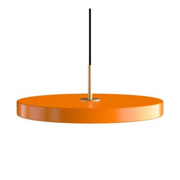 Lustră portocalie LED cu abajur din metal ø 43 cm Asteria Medium – UMAGE la reducere