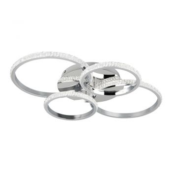 Plafonieră argintie LED 49.5x65.5 cm Cires – Trio ieftina