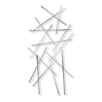 Cuier de perete argintiu din metal Matches – Spinder Design