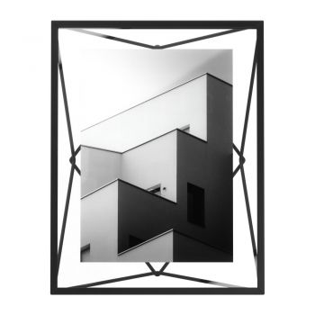 Ramă foto neagră de masă /de perete din metal 23x18 cm Prisma – Umbra la reducere