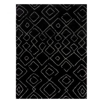 Covor negru lavabil 120x170 cm Imran – Flair Rugs