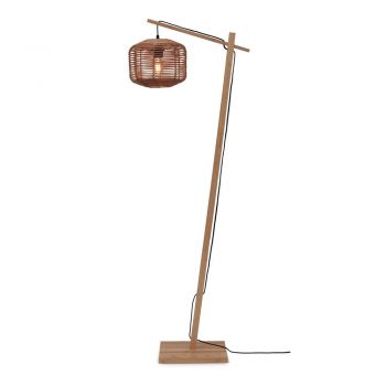 Lampadar în culoare naturală cu abajur din ratan (înălțime 150 cm) Tanami – Good&Mojo