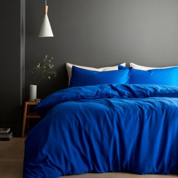 Lenjerie de pat albastră pentru pat dublu/extinsă 230x220 cm Relaxed – Content by Terence Conran