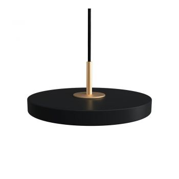Lustră neagră LED cu abajur din metal ø 15 cm Asteria Micro – UMAGE