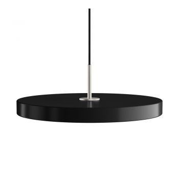 Lustră neagră LED cu abajur din metal ø 43 cm Asteria Medium – UMAGE ieftina