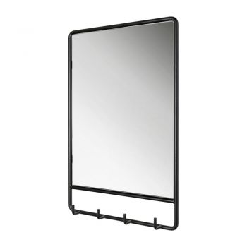 Oglindă de perete cu cuier 40x60 cm Clint – Spinder Design