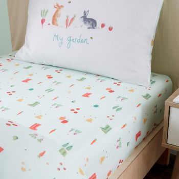 Cearceaf pentru copii pentru pat de o persoană cu elastic 90x190 cm My Allotment – RHS