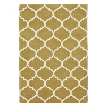 Covor galben ocru handmade din lână 120x170 cm Albany – Asiatic Carpets