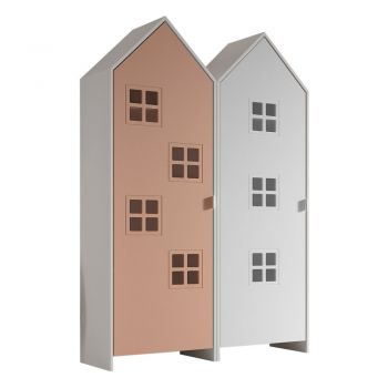 Șifonier de copii alb/roz 115x171,5 cm CASAMI BRUGES – Vipack ieftin