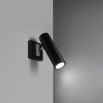 Aplică de perete neagră Mira – Nice Lamps ieftina