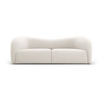 Canapea albă cu tapițerie din catifea 197 cm Santi – Interieurs 86