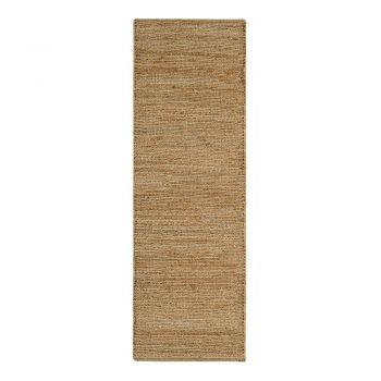 Covor tip traversă în culoare naturală handmade din iută 66x200 cm Soumak – Asiatic Carpets