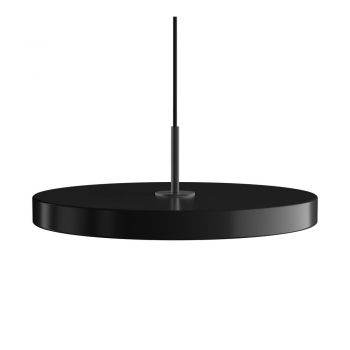 Lustră neagră LED cu abajur din metal ø 43 cm Asteria Medium – UMAGE