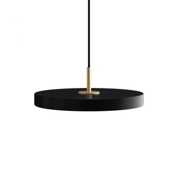 Lustră neagră LED cu intensitate reglabilă cu abajur din metal ø 31 cm Asteria Plus Mini – UMAGE ieftina