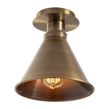 Plafonieră în culoarea bronz cu abajur din metal ø 20 cm Berceste – Opviq lights