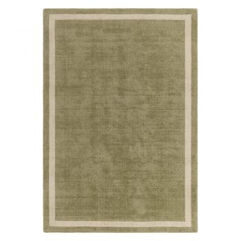 Covor kaki handmade din lână 200x300 cm Albi – Asiatic Carpets