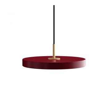 Lustră roșie LED cu abajur din metal ø 31 cm Asteria Mini – UMAGE ieftina