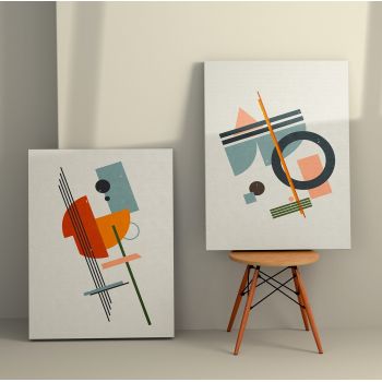 Tablou Canvas (2 bucăți) 2KNV4246, Multicolor, 110x70 cm
