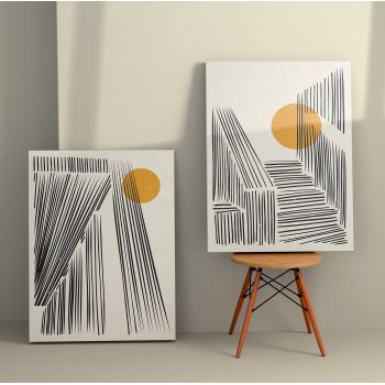 Tablou Canvas (2 bucăți) 2KNV4258, Multicolor, 150x100 cm