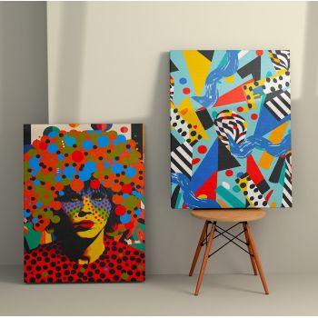 Tablou Canvas (2 bucăți) 2KNV4327, Multicolor, 110x70 cm