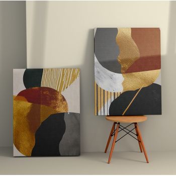 Tablou Canvas (2 bucăți) Honey 11, Multicolor, 110x70 cm