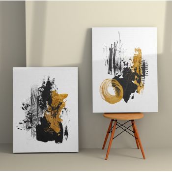 Tablou Canvas (2 bucăți) Honey 3, Multicolor, 110x70 cm