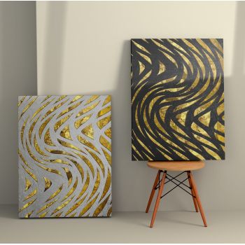 Tablou Canvas (2 bucăți) Lux 12, Multicolor, 150x100 cm