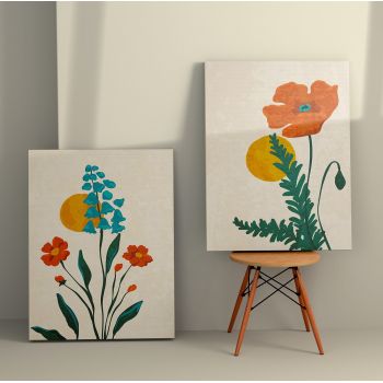 Tablou Canvas (2 bucăți) Rustic 11, Multicolor, 150x100 cm