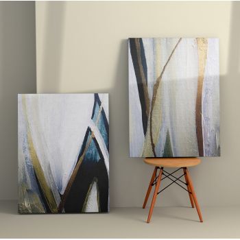 Tablou Canvas (2 bucăți) Rustic 5, Multicolor, 110x70 cm