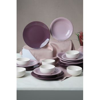 Set de cină din ceramică, Multicolor, 26 cm