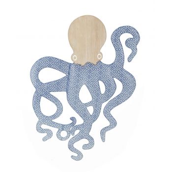 Decoratiune de perete Octopus, Mauro Ferretti, 41x57 cm, fier/MDF, multicolor
