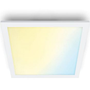 Plafoniera LED WiZ SuperSlim, plastic/metal, 12 W, alb, 30 x 30 x 4.2 cm ieftina