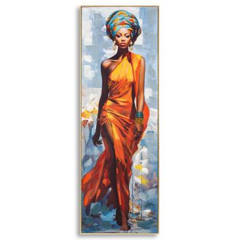 Tablou decorativ Daphne -B, Mauro Ferretti, 52x152 cm, canvas pictat/lemn de brad, multicolor la reducere